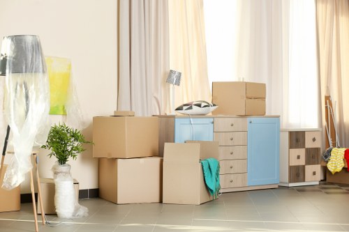 Removal team preparing a home move in Dulwich