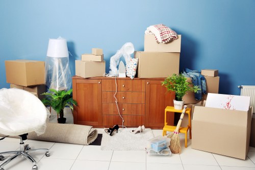 Dulwich van service handling boxes and office equipment