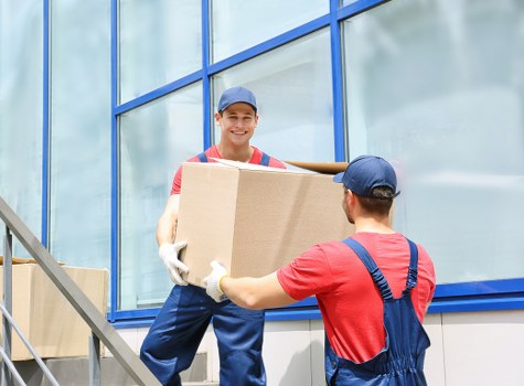 Dulwich property move with boxes and household items