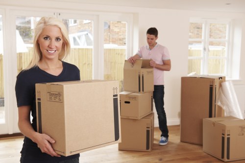 Removal van helping with a residential or office relocation in Dulwich