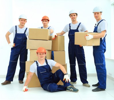 Careful loading of commercial equipment for a Dulwich move