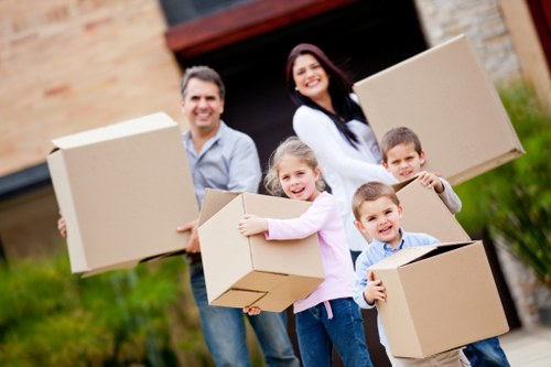 Loading furniture into a moving van for a Dulwich relocation