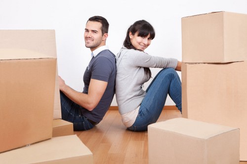 Safe manual handling during a man with van job