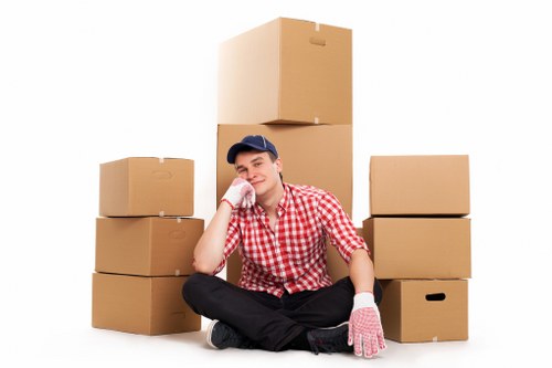 Local removal team planning a move on a Dulwich residential street