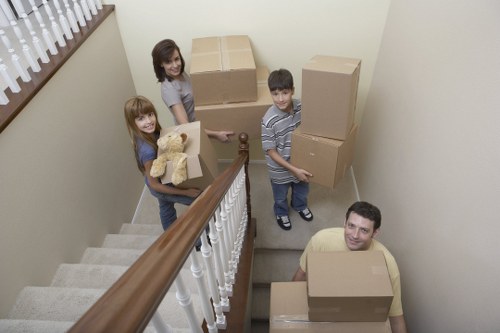 Packing and loading furniture for a Dulwich home move